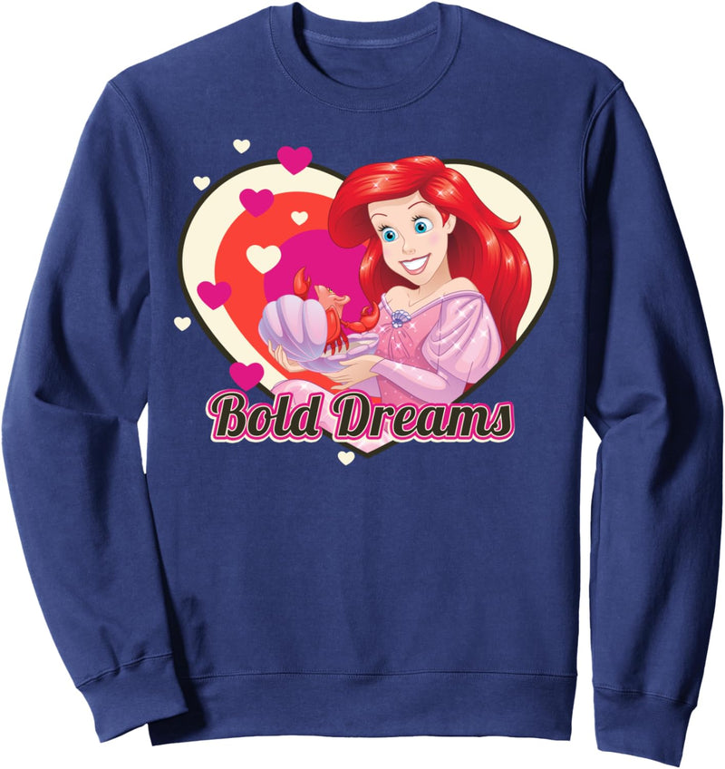 Disney The Little Mermaid Ariel Bold Dreams Cartoon Heart Sweatshirt