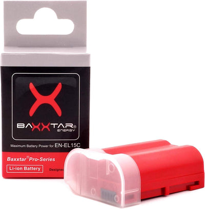 Baxxtar Pro EN-EL15c 2400mAh Kamera-Akku Pack - kompatibel mit Nikon Z5 Z6 II Z7 II Z8 etc. (Nicht f