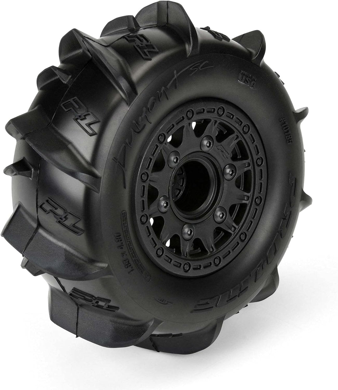 1/10 Dumont Front/Rear 2.2"/3.0" SC Mounted 12mm Black Raid (2)