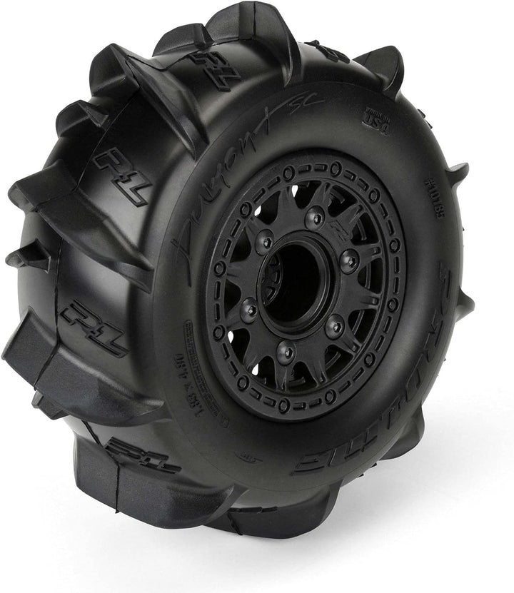 1/10 Dumont Front/Rear 2.2"/3.0" SC Mounted 12mm Black Raid (2)