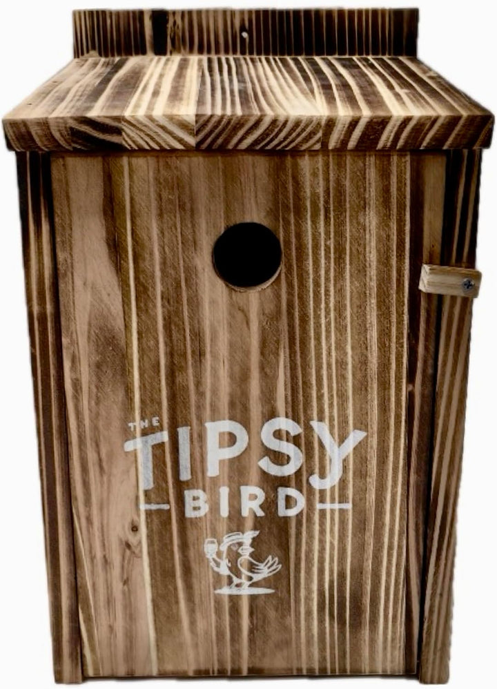Vogelhaus Schnapsbar Holz mit Gläsern & Befestigung – Lustiges Männergeschenk zum Geburtstag, Vatert