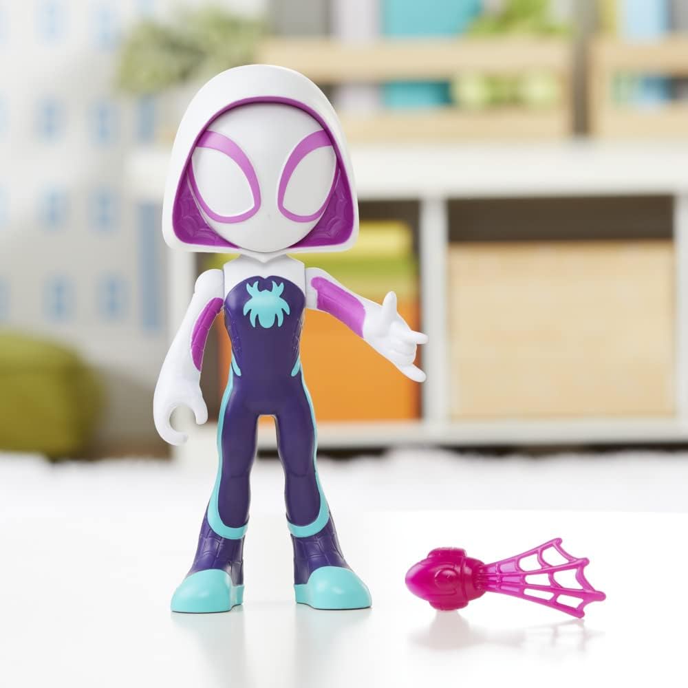 Hasbro Marvel Spidey und Seine fantastischen Freunde, Supersized Ghost Spider, Actionfigur, Spielzeu