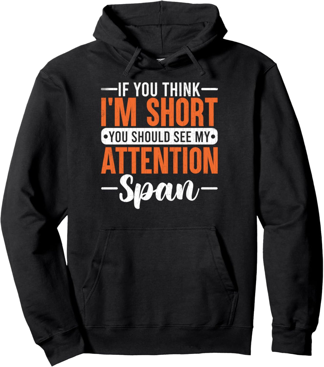 Siehe Meine Aufmerksamkeit Spanne ADHS Bewusstsein Orange Ribbon Grafik Pullover Hoodie