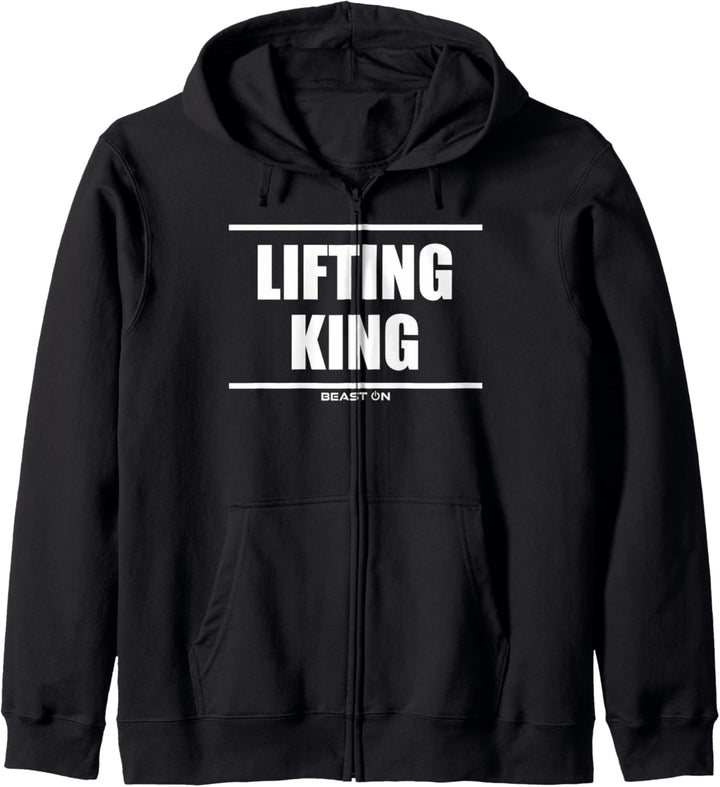 Lifting King Training Gym Gains Fitness Motivation Sprüche Kapuzenjacke