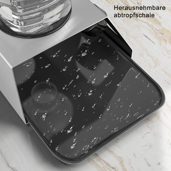 INTIRILIFE Flaschenhalter aus Edelstahl in Silber - 30 x 15.5 x 11 cm - Abtropfgestell Flaschenständ