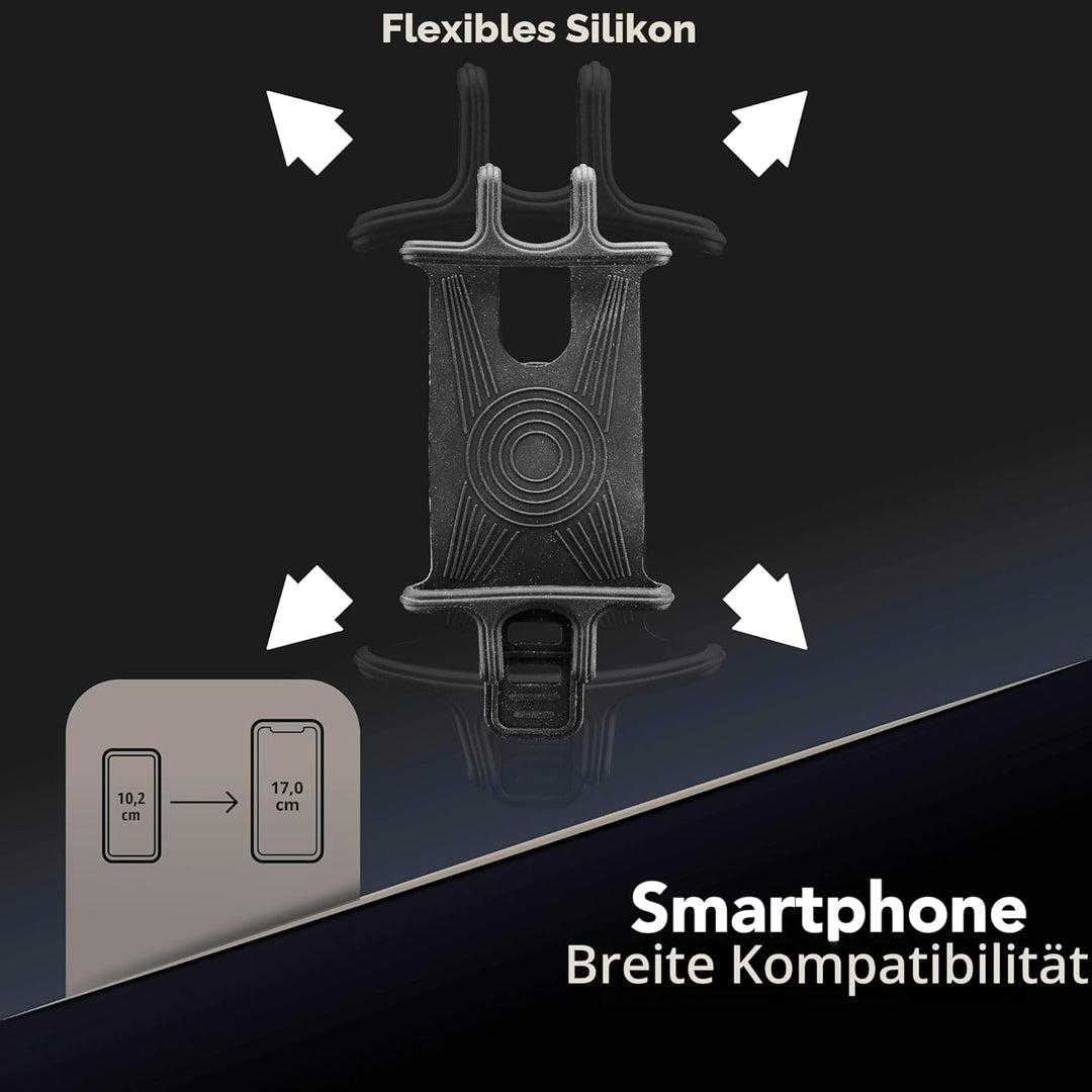 cellularline | Rider Power Bank | Halterung mit integriertem Band zum Befestigen der Powerbank am Le