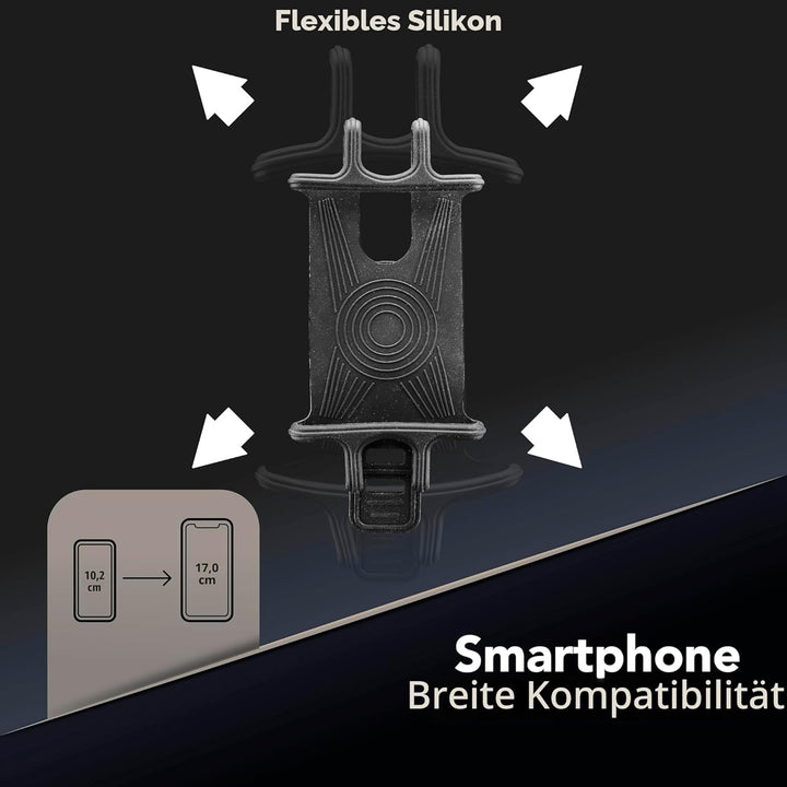cellularline | Rider Power Bank | Halterung mit integriertem Band zum Befestigen der Powerbank am Le