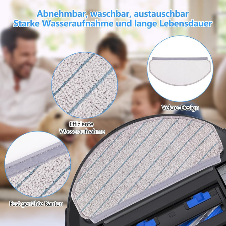 21 Stück Zubehör für Ecovacs Deebot N20 Pro Plus / N20 Plus / N20 Saugroboter, 6 Wischpad 2 Hauptbür