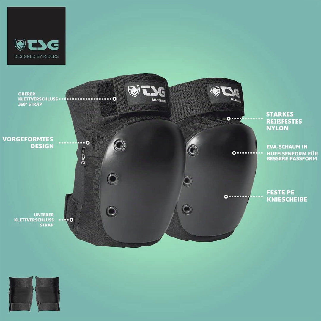 TSG Knieschoner All Terrain S Schwarz, S Schwarz