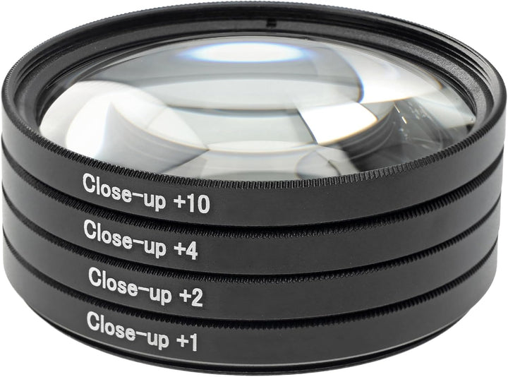 ayex Close up Makro Linsen Set 43mm - 4 teilig (+1, +2, +4, +10), 43mm