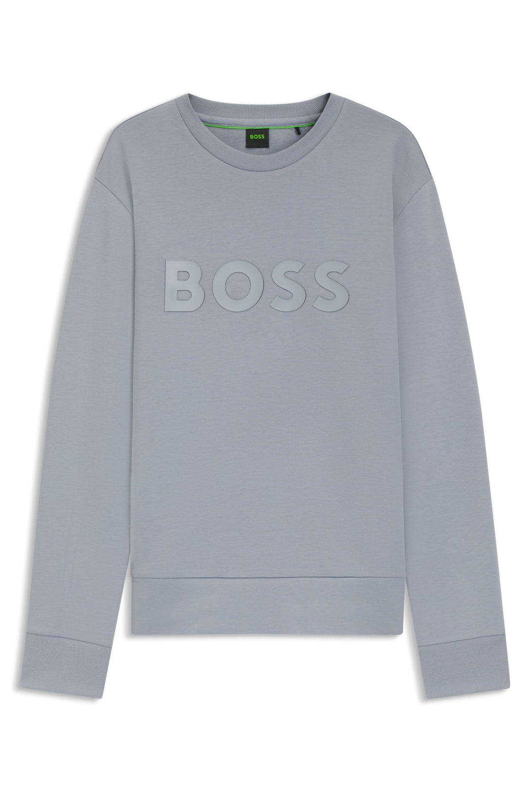 BOSS Herren Salbo Sweatshirt aus Stretch-Baumwolle mit Logo im Sandwich-Stil S 026dark Grey, S 026da