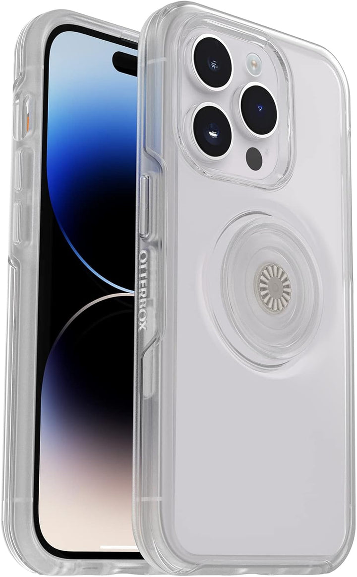 OtterBox Otter + POP Symmetry Clear Serie für iPhone 14 Pro Max (nur) – transparent Transparent Otte
