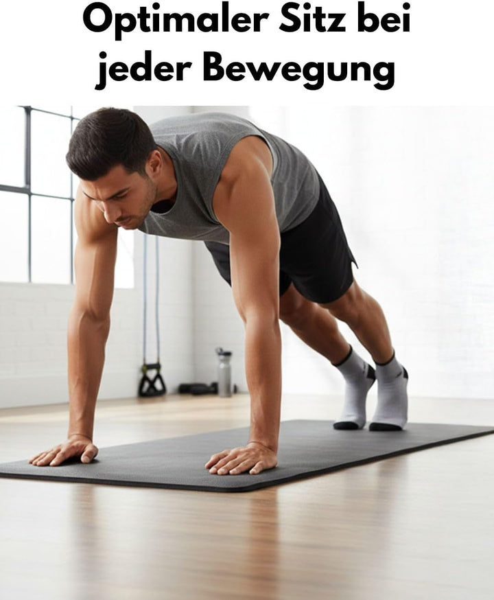 Sneaker Socken Quarter Sportsocken Herren & Damen (6 oder 12 Paar) Gepolstert mit Frotteesohle - Atm