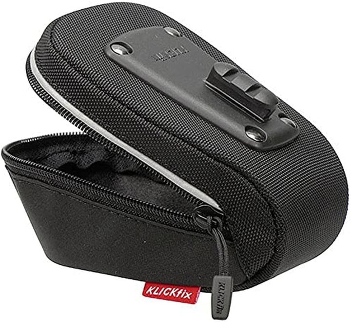 KLICKfix 0299M Unisex-Adult Farradtasche Micro Sport 40 Schwarz Satteltasche, 6.5 x 14 x 9 cm, 0.4 l