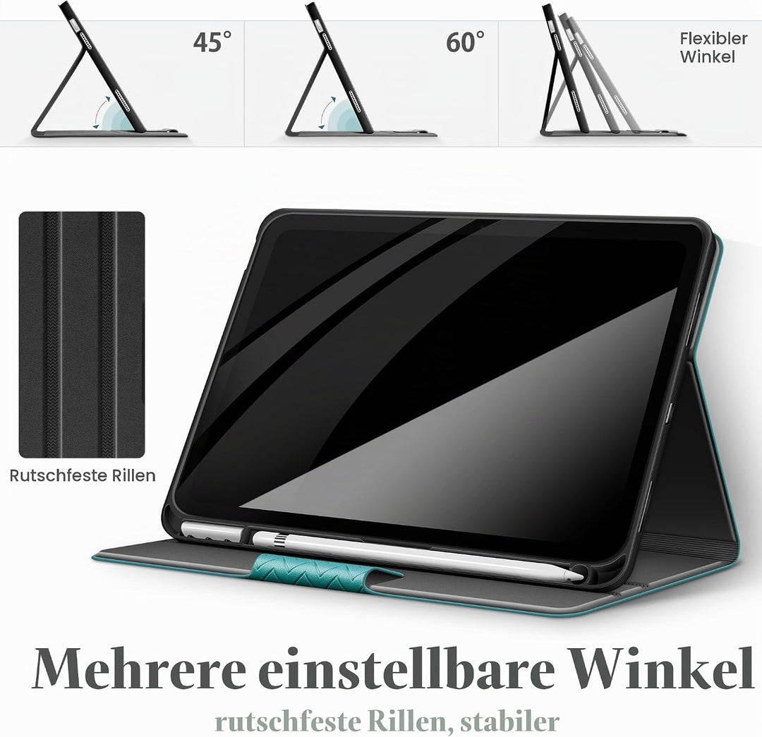 AUAUA Hülle für iPad 10. Generation 2022, 10,9 Zoll Hülle mit Apple Stifthalter, Auto Schlaf/Aufwach