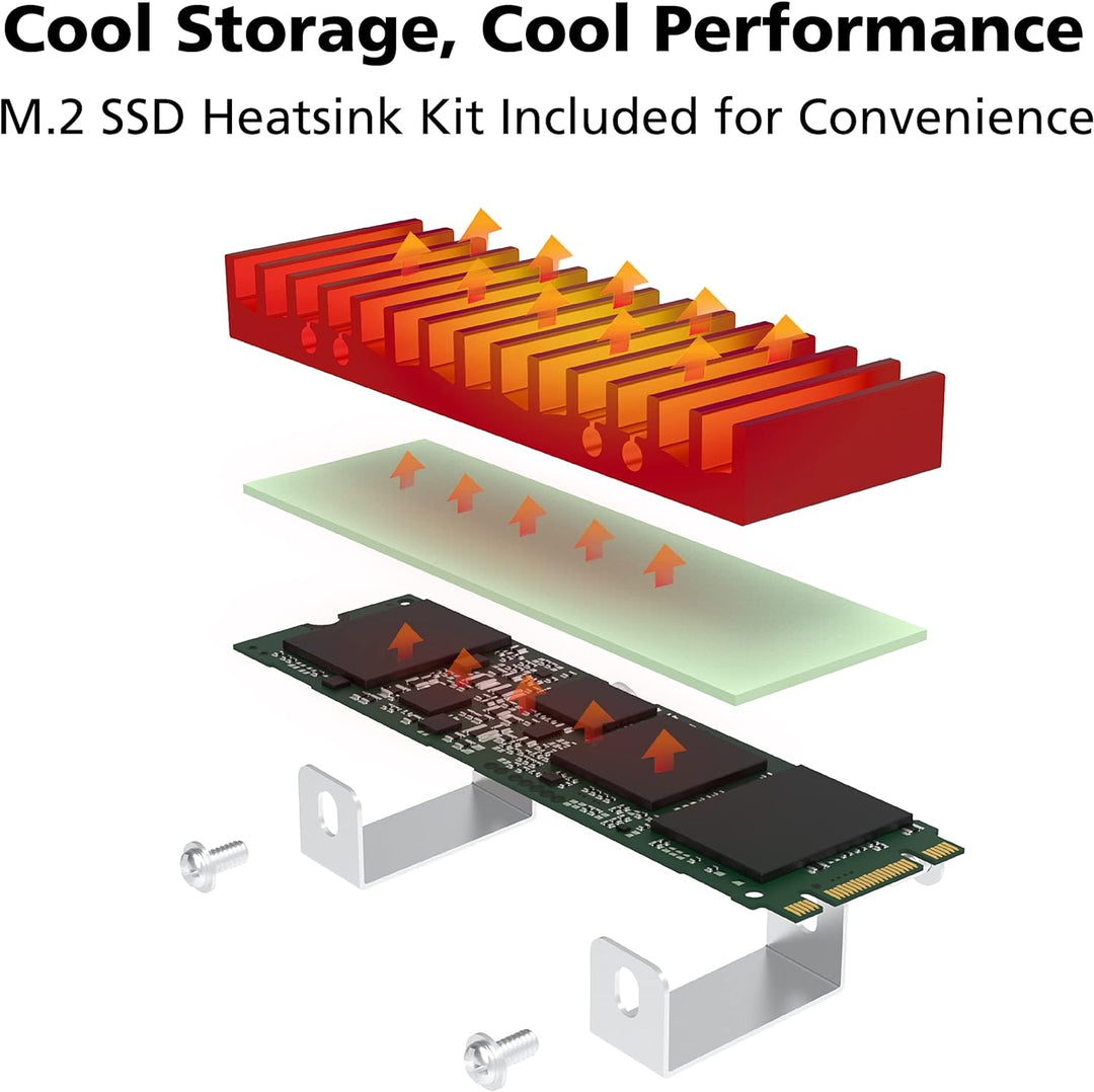 Akasa Turing ABX, Lüfterloses Gehäuse, Design für Gigabyte 4000U Serie BRIX Mini-PC bis zu AMD Ryzen