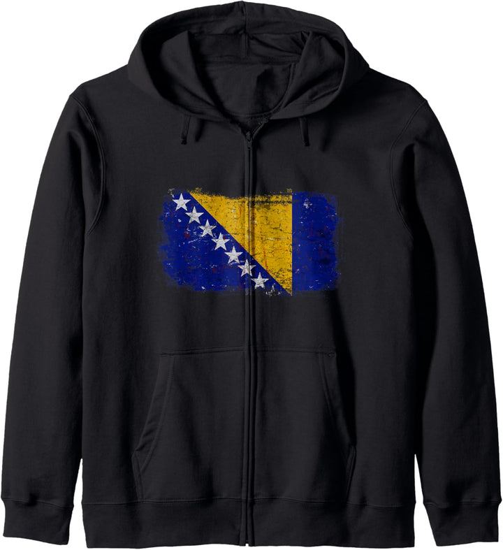 Nationalflagge von Bosnien und Herzegowina Kapuzenjacke