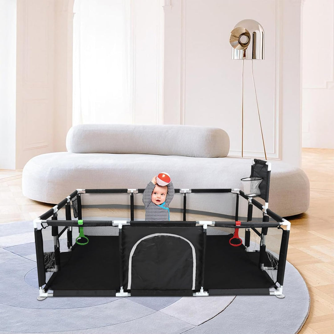 Laufstall Baby, Indoor &amp; Outdoor Laufgitter Baby Grosse xxl Sicherheitsspielplatz Schutzgitter für K
