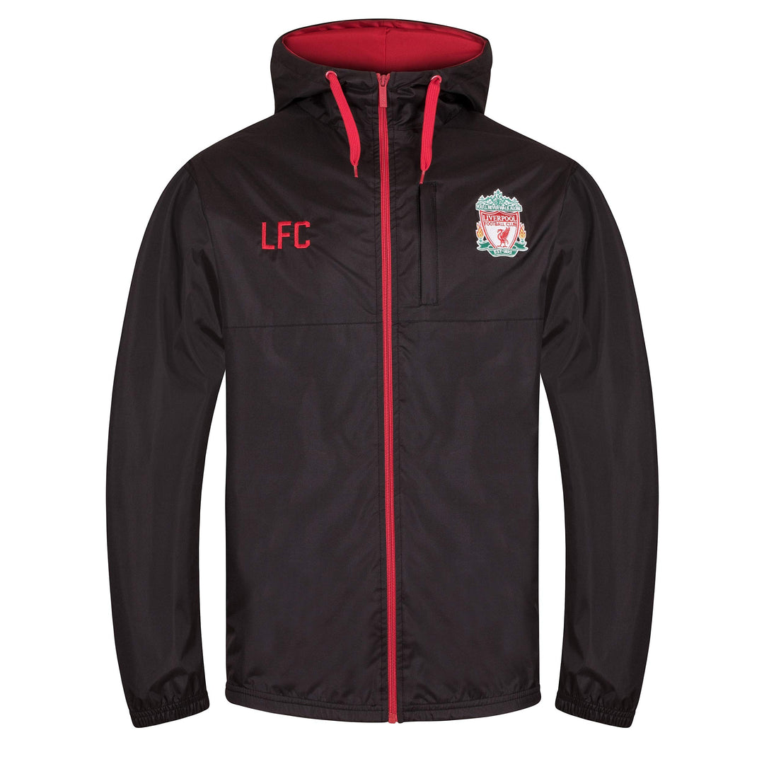 Liverpool FC - Herren Wind- und Regenjacke - Offizielles Merchandise XL Schwarz, XL Schwarz