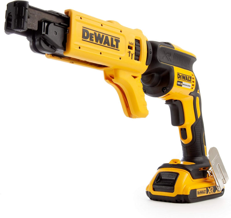 DEWALT DCF620D2K-GB 18 V XR bürstenloser Trockenbau-Schraubendreher, 2 x 2 Ah, mehrfarbig, 23,3 x 38