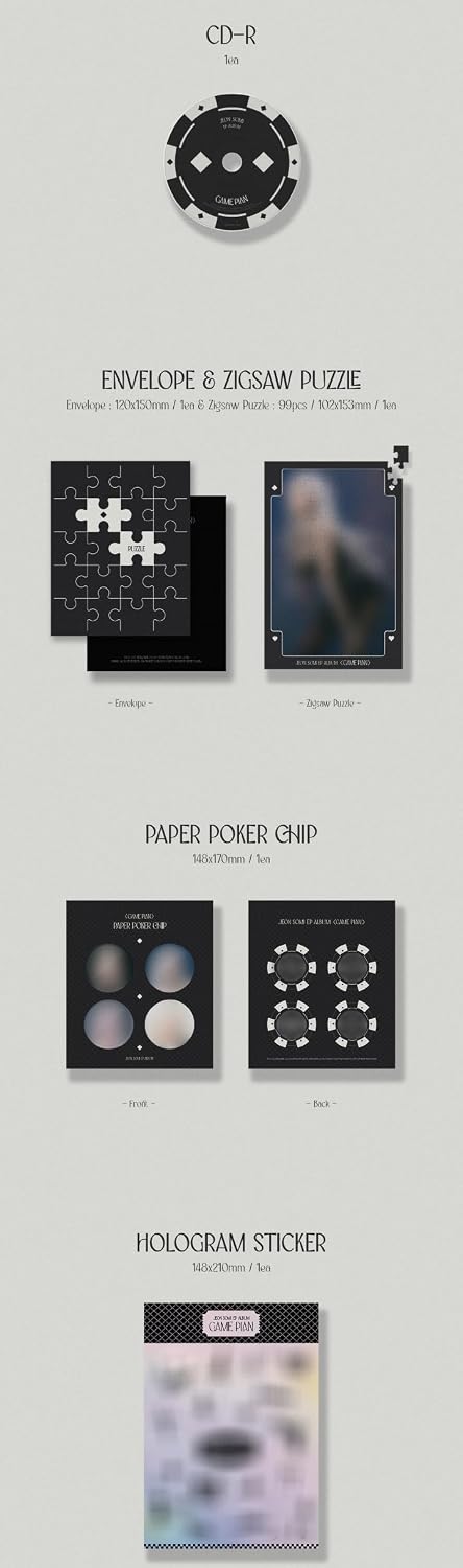 Jeon Somi GAME PLAN EP Album Contents+Photocard+etc+Tracking Sealed SO MI (PHOTOBOOK SET(Red+Black))