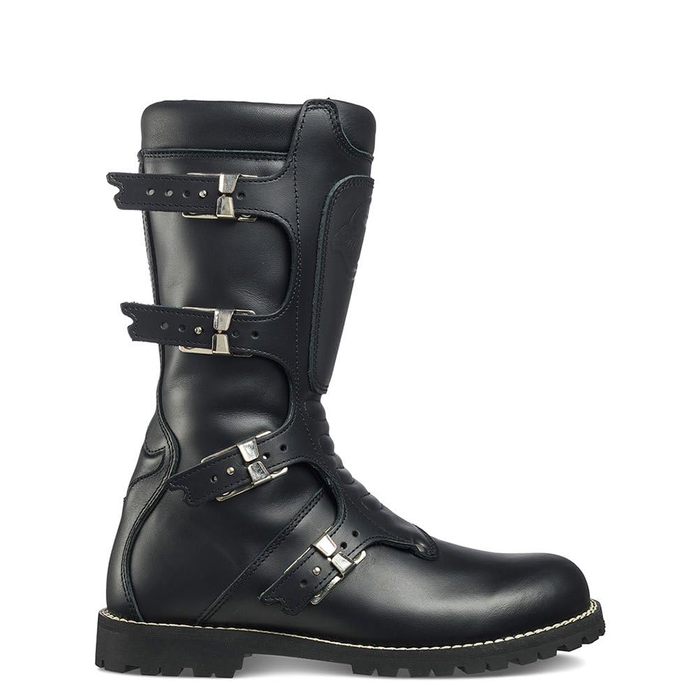 Stylmartin Continental Unisex Motorradstiefel 44 EU Schwarz, 44 EU Schwarz