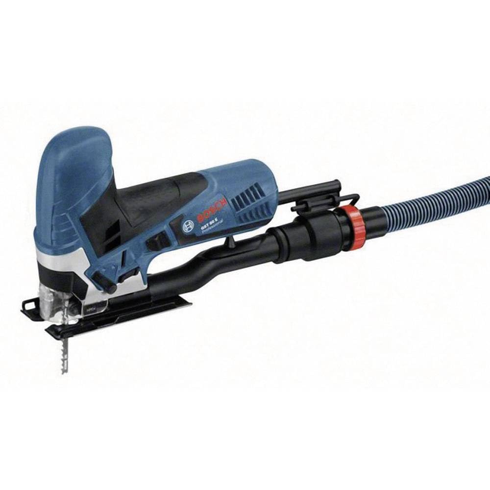 Bosch Professional Stichsäge GST 90 E (650 Watt, 1x Sägeblatt, Absaug-Set, Spanreissschutz, Schnittt