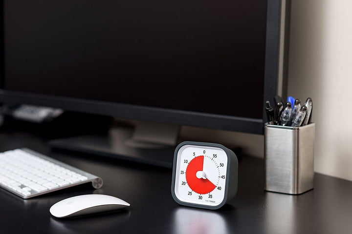 Time Timer MOD (anthrazit) Ein visueller 60-Minuten-Countdown-Timer für Klassenzimmer, Besprechungen