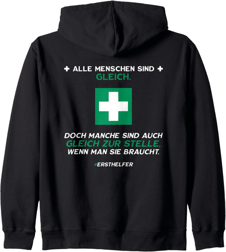 Erste Hilfe Ersthelfer Notfallhelfer Rettungshelfer Rettung Kapuzenjacke