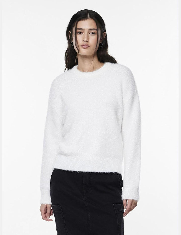 PIECES Female Strickpullover PCSNOW S Cloud Dancer, S Cloud Dancer