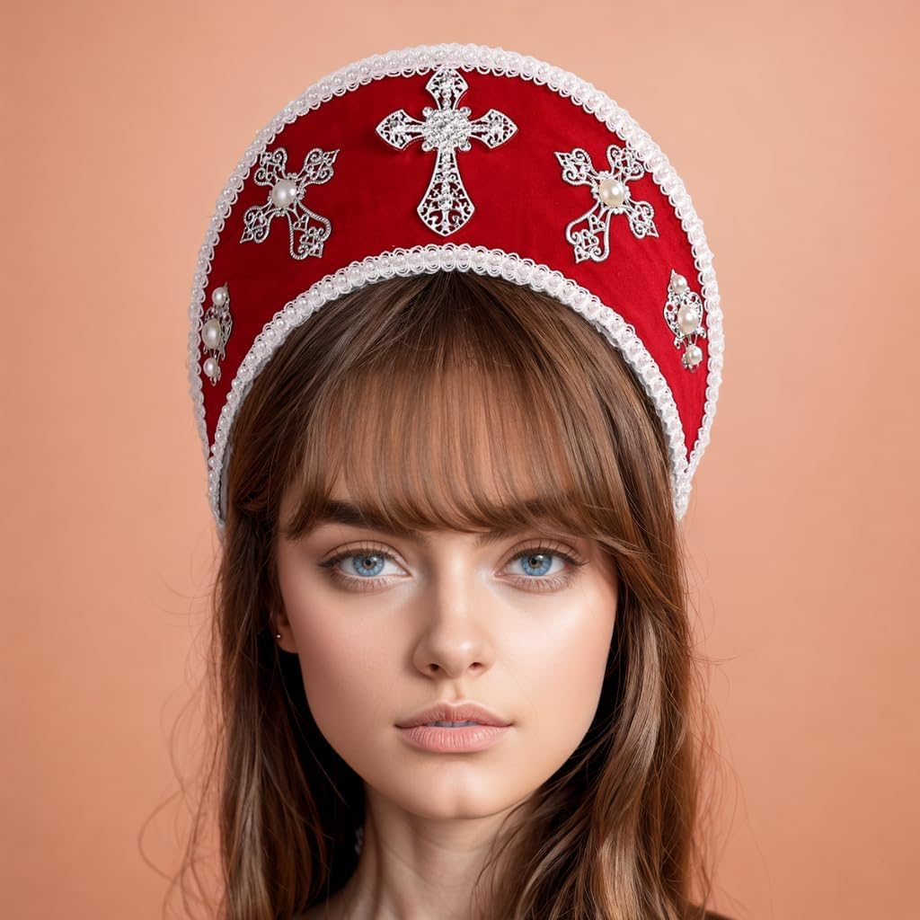 GRACEART Anne Boleyn Kunstperle Halskette Stil: 6 (Rot), Stil: 6 (Rot)