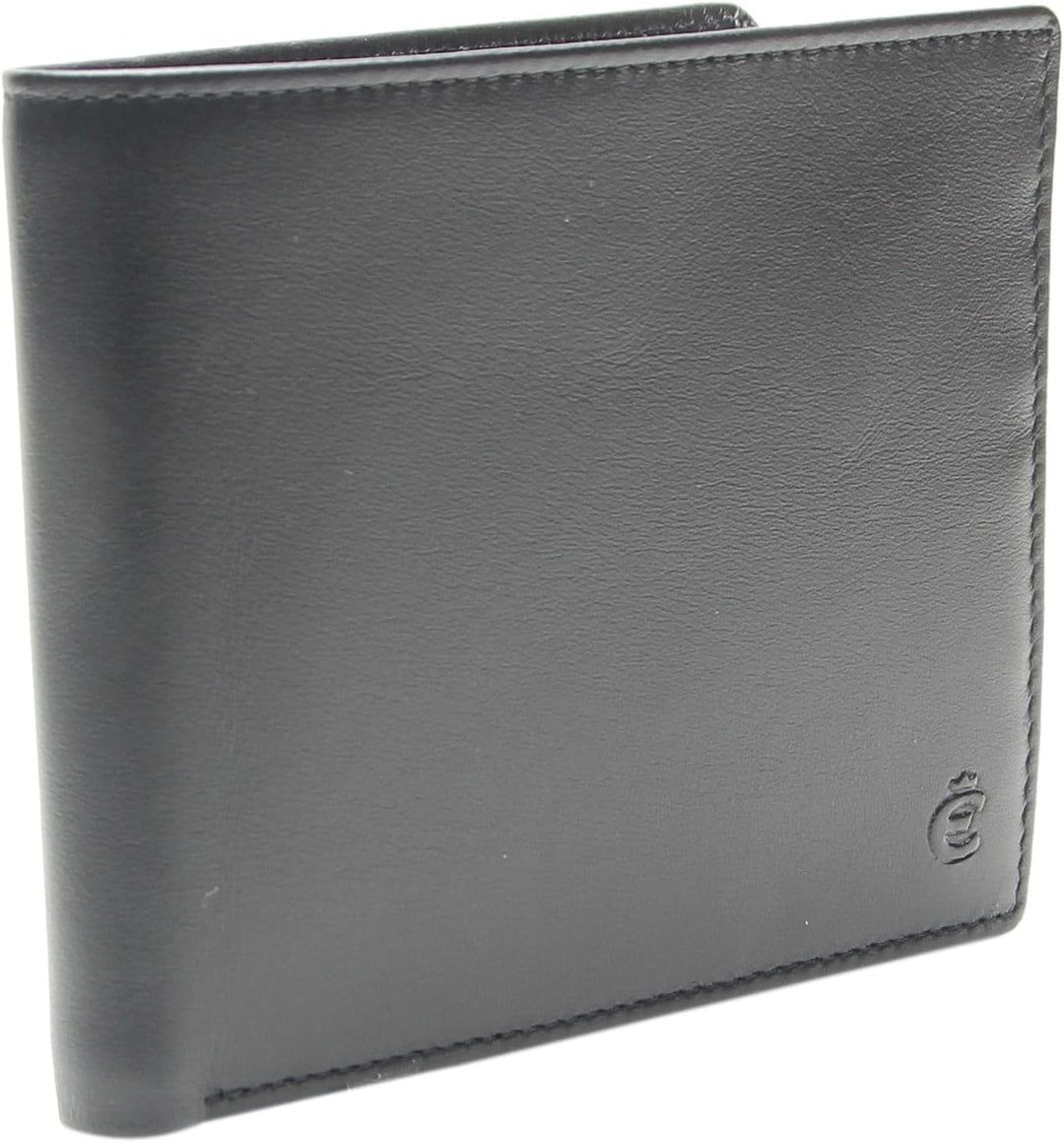 Esquire Slim - Geldbörse 8cc 12 cm RFID black Schwarz, Schwarz