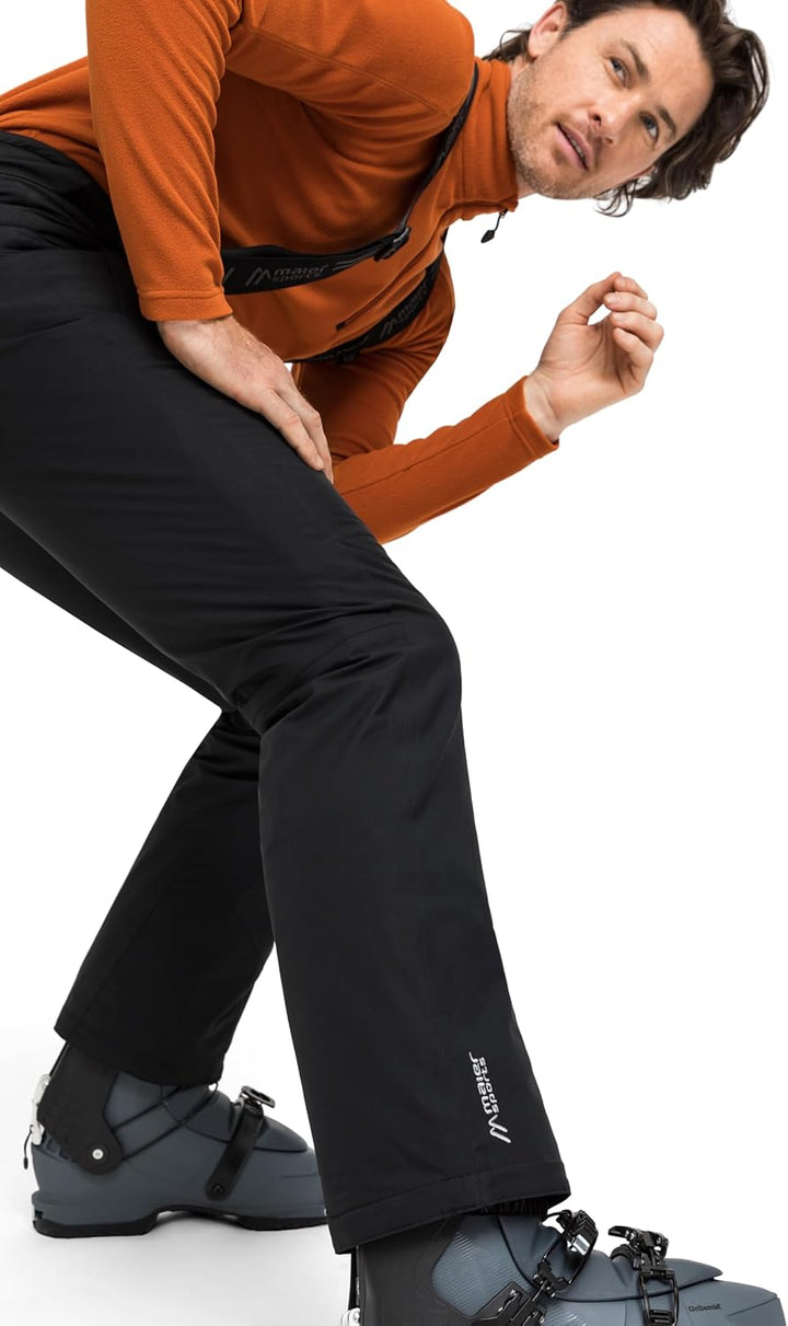 Maier Sports Herren Skihose Corban T 23 Kurz Schwarz, 23 Kurz Schwarz