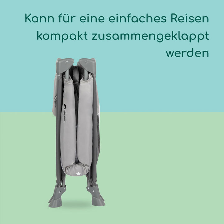 Bebeconfort Reisebett Soft Dreams, Zusammenklappbares Kinder-Reisebett inkl. Transporttasche, Höhenv