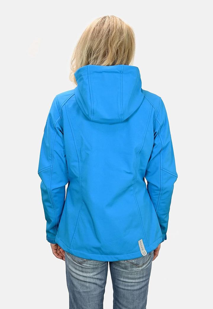 MADSea Damen Softshelljacke Funktionsjacke 36 Blau, 36 Blau