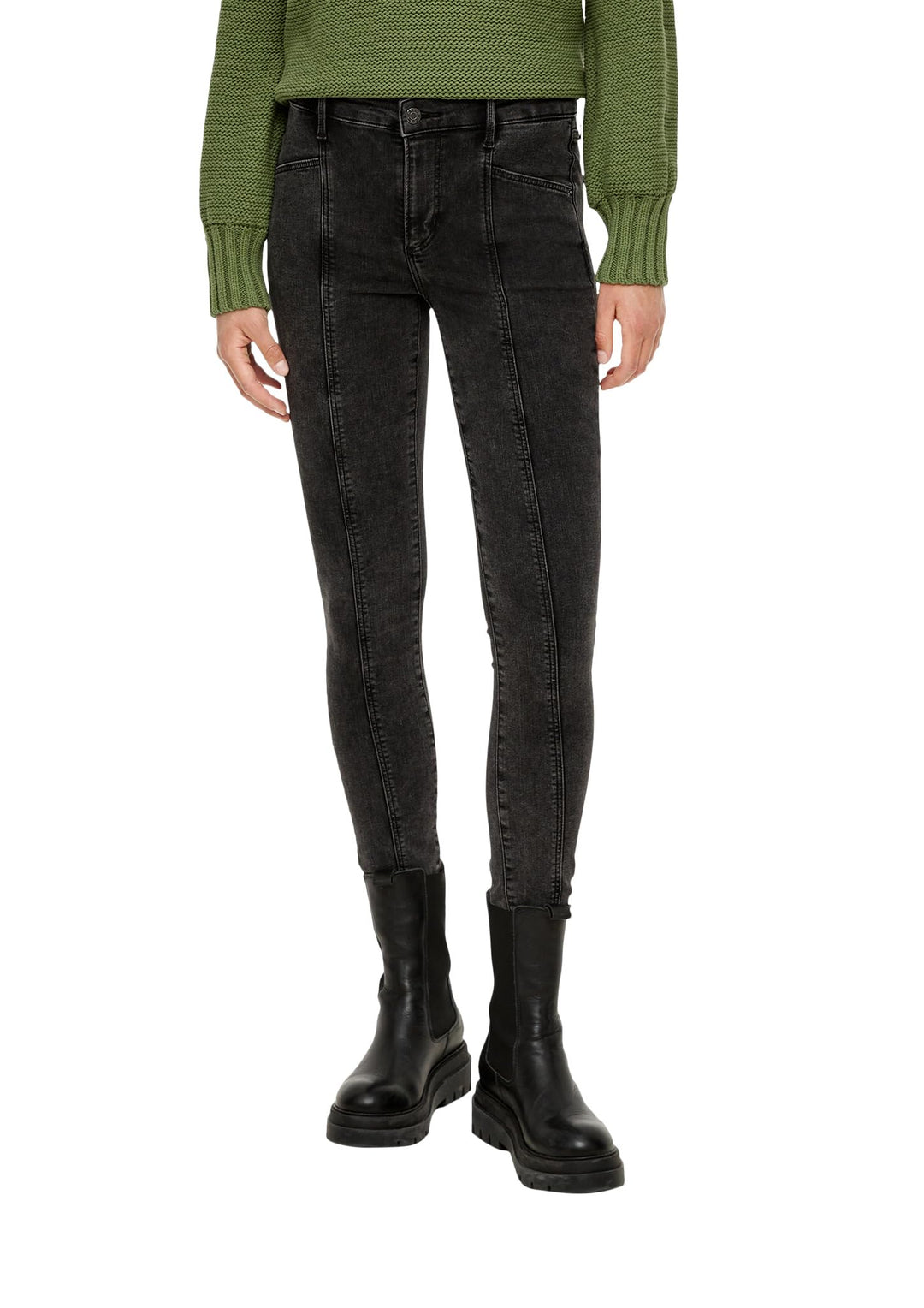 s.Oliver Damen Jeans Hose, Izabelll Skinny 34W / 34L Schwarz, 34W / 34L Schwarz