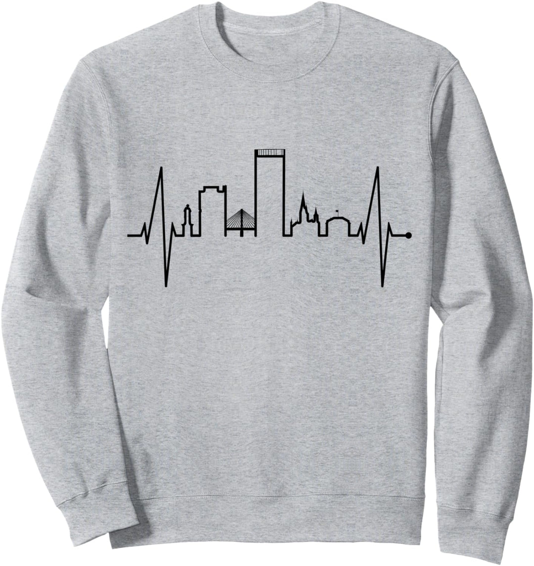 Bonn Skyline Herzschlag NRW Ich Liebe Meine Bundesstadt Bonn Sweatshirt
