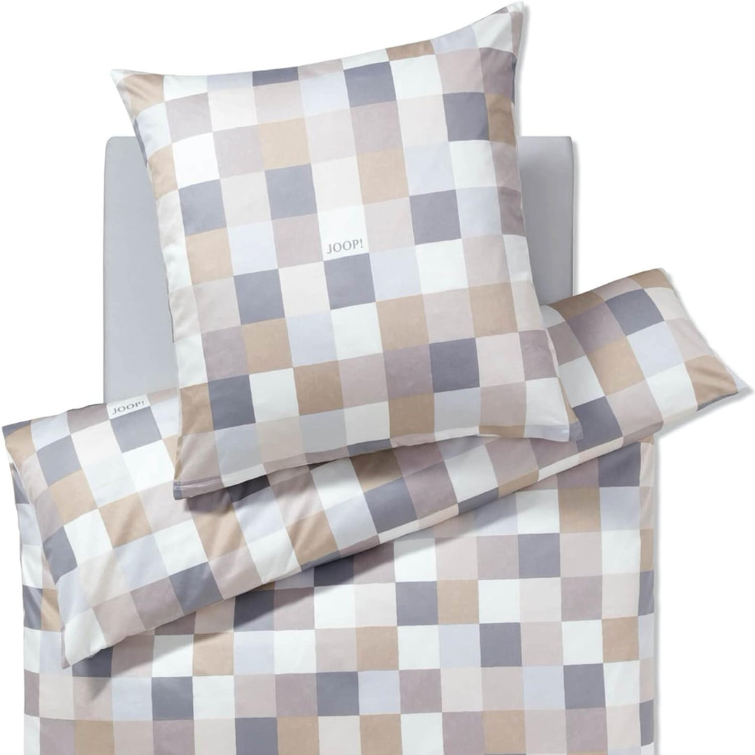 Joop! Bettwäsche Mosaik Relaunch 4092 | 7 Sand - 155 x 220 1 Bettbezug 155 x 220 cm + 1 Kissenbezug