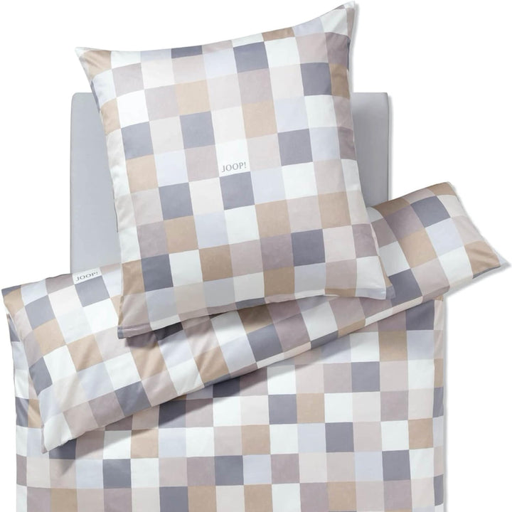 Joop! Bettwäsche Mosaik Relaunch 4092 | 7 Sand - 155 x 220 1 Bettbezug 155 x 220 cm + 1 Kissenbezug
