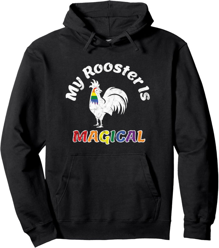 Homosexuell Stolz Parade Magische Hahn lustig LGBTQ Pullover Hoodie