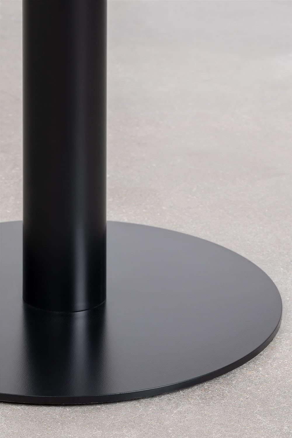 SKLUM Runder Stehtisch aus Steinzeug (Ø60 cm) Amaretto Schwarz Sch., Sch.