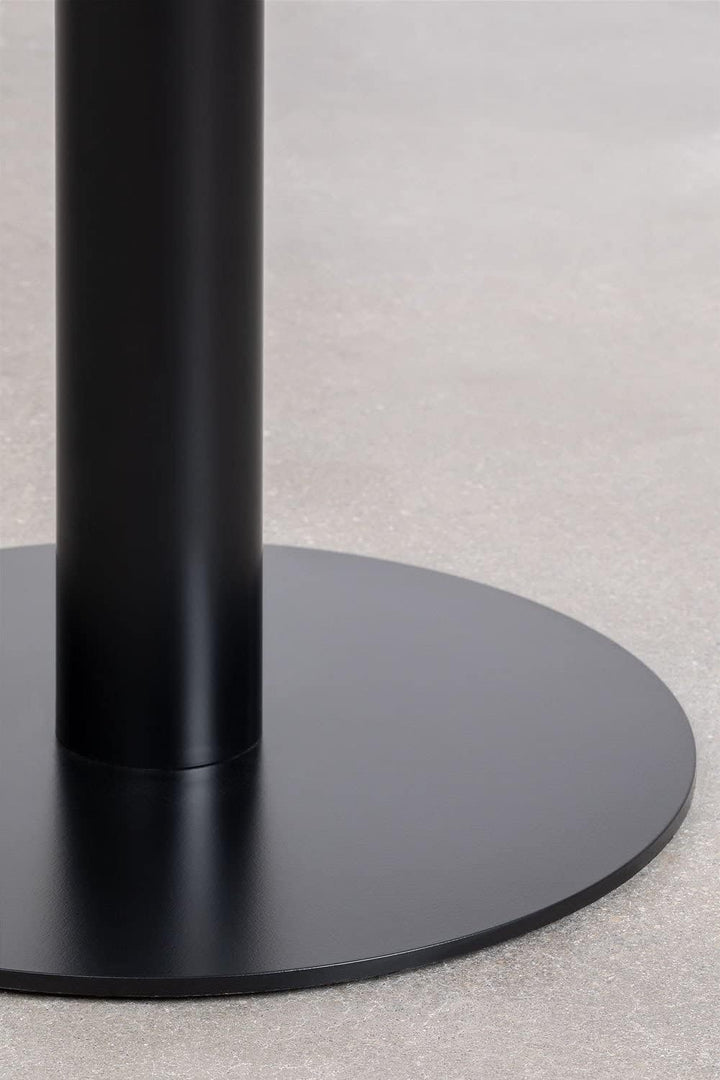 SKLUM Runder Stehtisch aus Steinzeug (Ø60 cm) Amaretto Schwarz Sch., Sch.