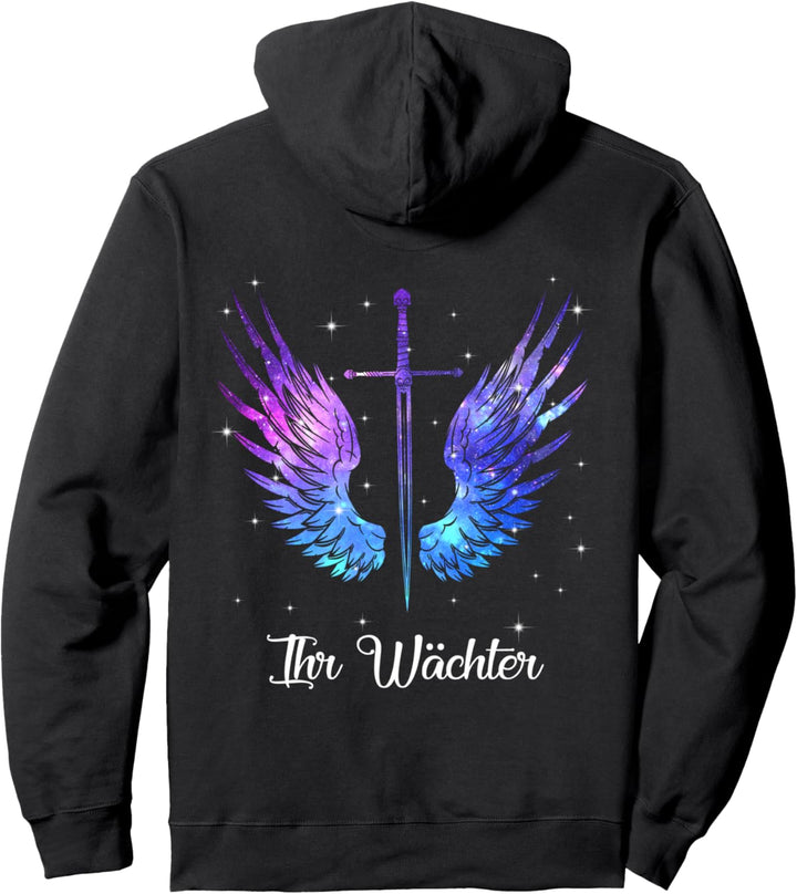 ihr wächter sein engel Her Guardian - His Angel Wings Pullover Hoodie