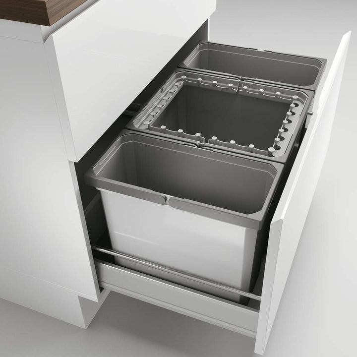 Naber Cox® Box 2T 800-3. Abfallsammler, hellgrau.