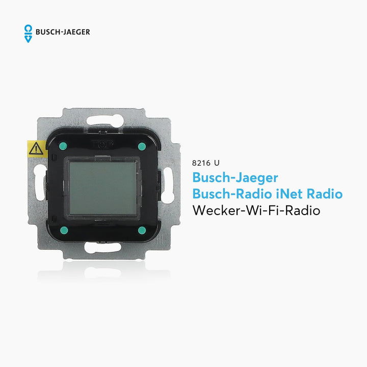 Busch-Jaeger 8216U 8216 U Wlan Radio Schwarz Single, Single