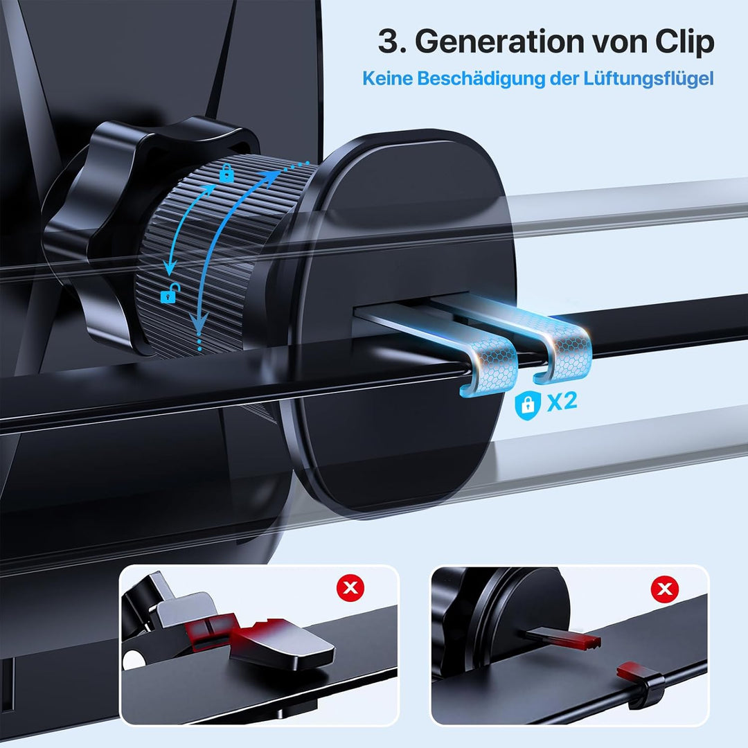Miracase [2025 Upgraded] Handyhalterung Auto Handy Halterung,Universal Car Phone Holder[Stärkste Sau