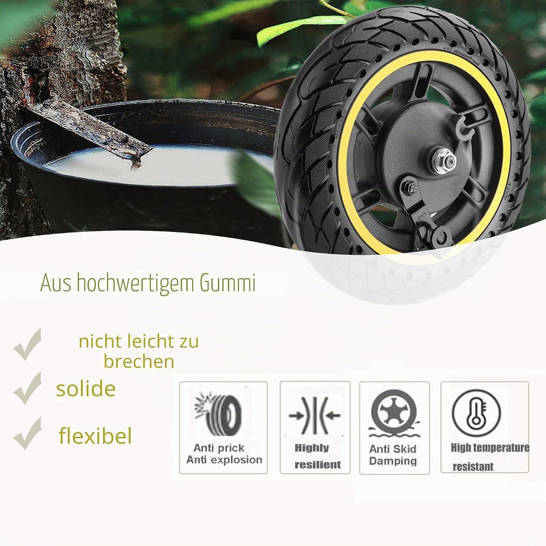 60/70-6,5 Vorderrad Solid Vollgummireifen mit Trommelbremse für Ninebot Max G30/G30 D2/G30E/G30LP El