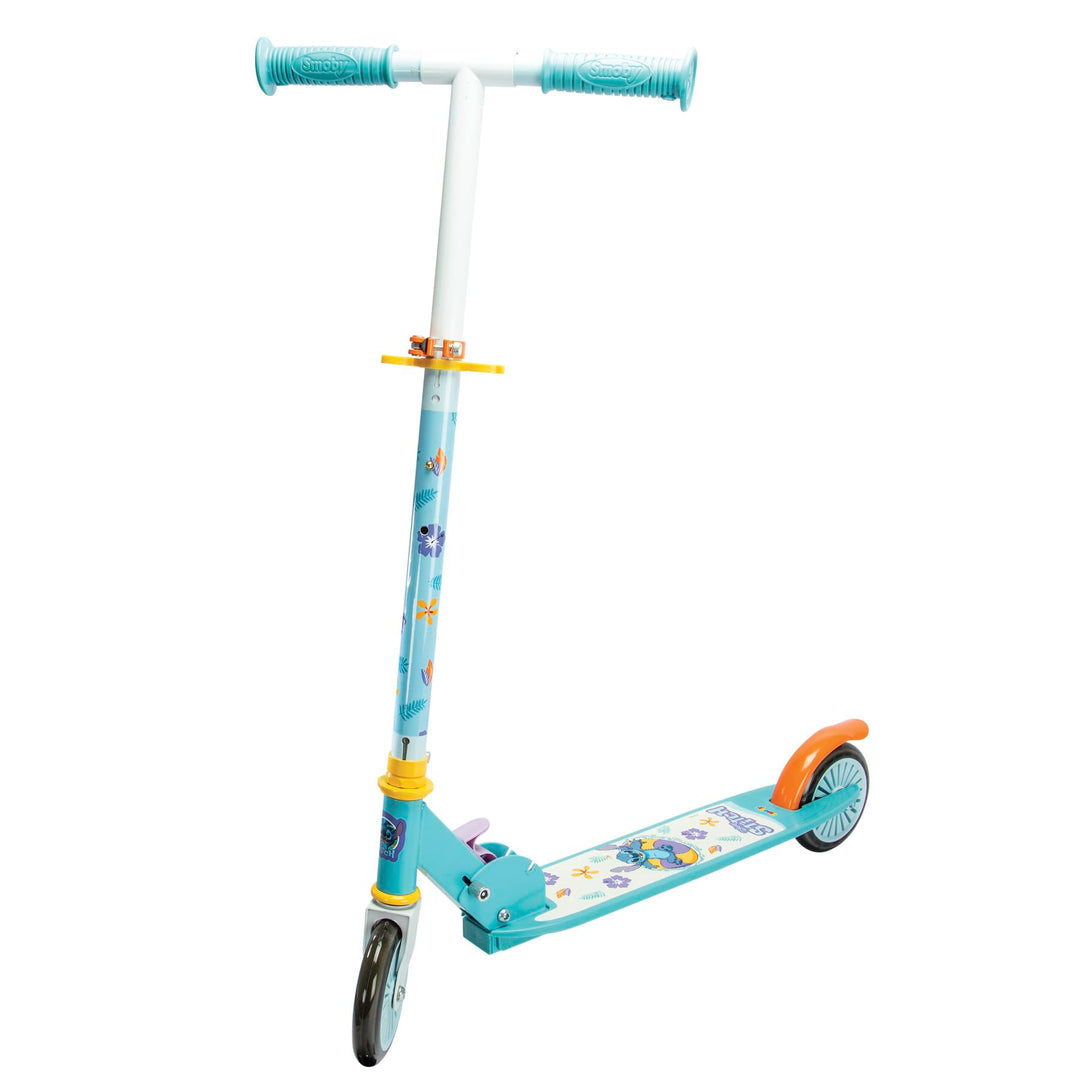 Smoby - Stitch 2-Rad-Scooter, klappbar - Verstellbarer Lenker, rutschfeste Trittfläche, ergonomische