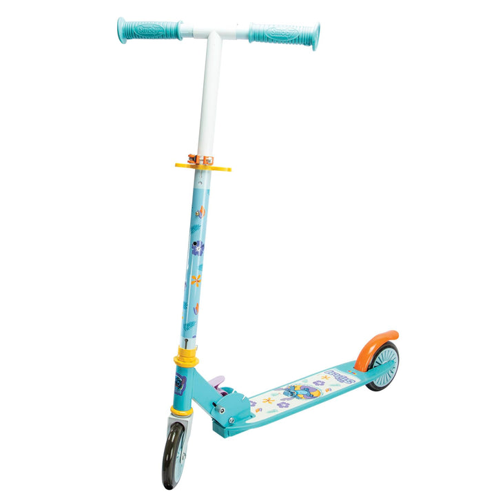 Smoby - Stitch 2-Rad-Scooter, klappbar - Verstellbarer Lenker, rutschfeste Trittfläche, ergonomische