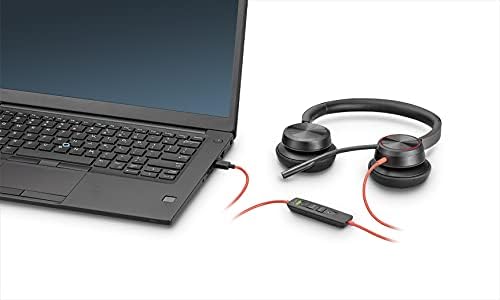 Poly Stereo-Headset 'Blackwire 8225' mit USB-C Anschluss, Active Noise Cancelling und flexiblem Mikr